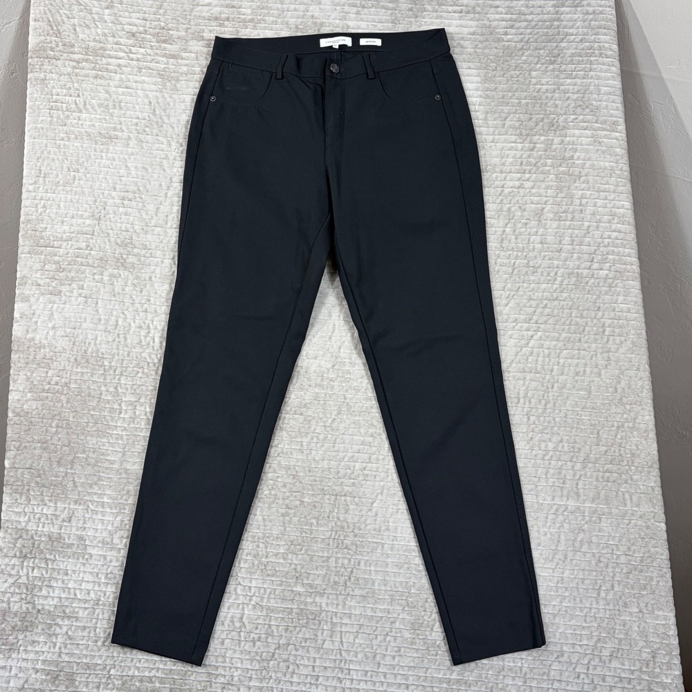 Lafayette 148 New York Mercer Black Slim Tapered Stretch Pants Womens Size 6